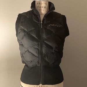 DKNY Active Black Vest Size M